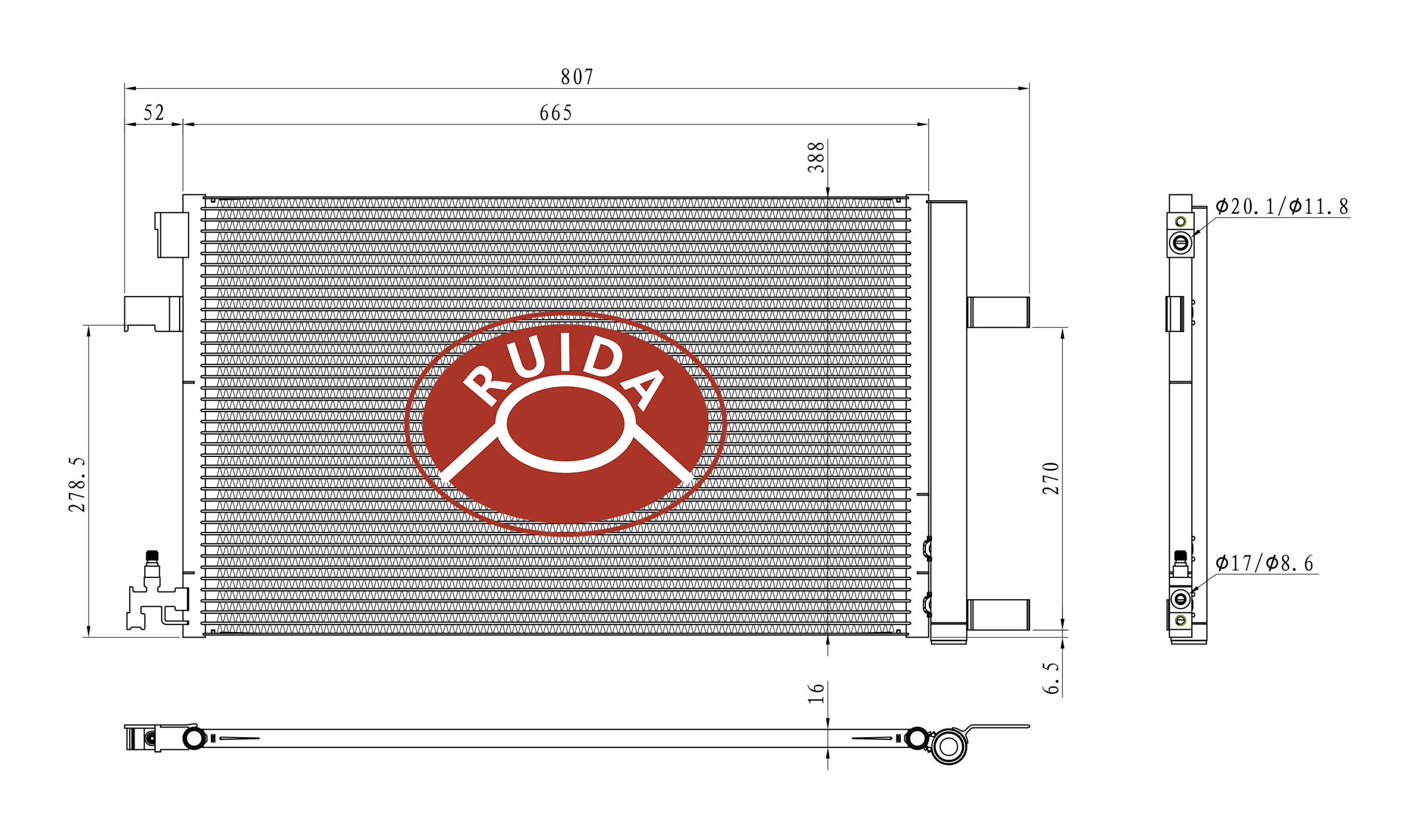 Desenho do condensador automático DPI3794