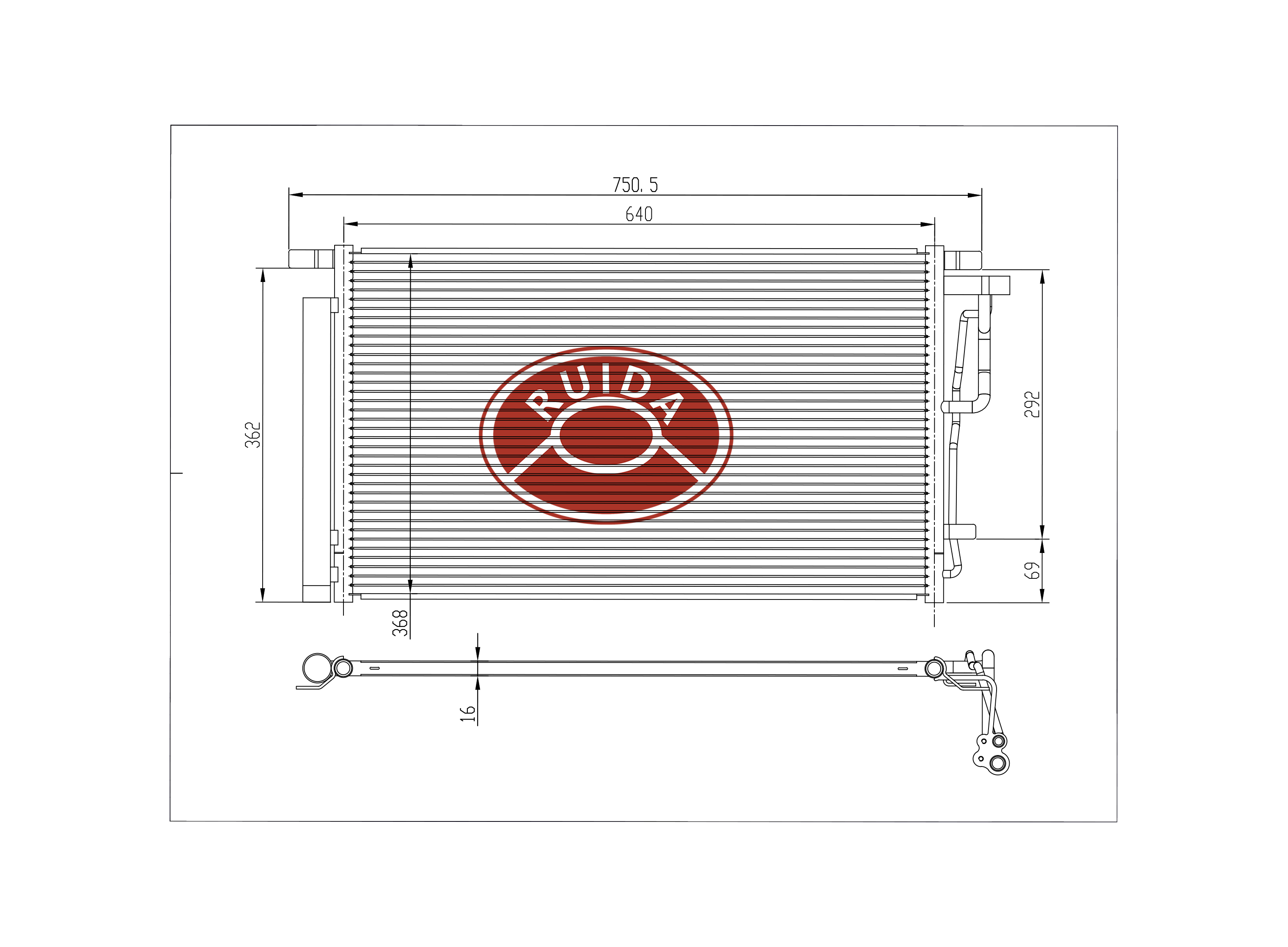 Desenho do condensador CA automático DPI30030 DPI30103