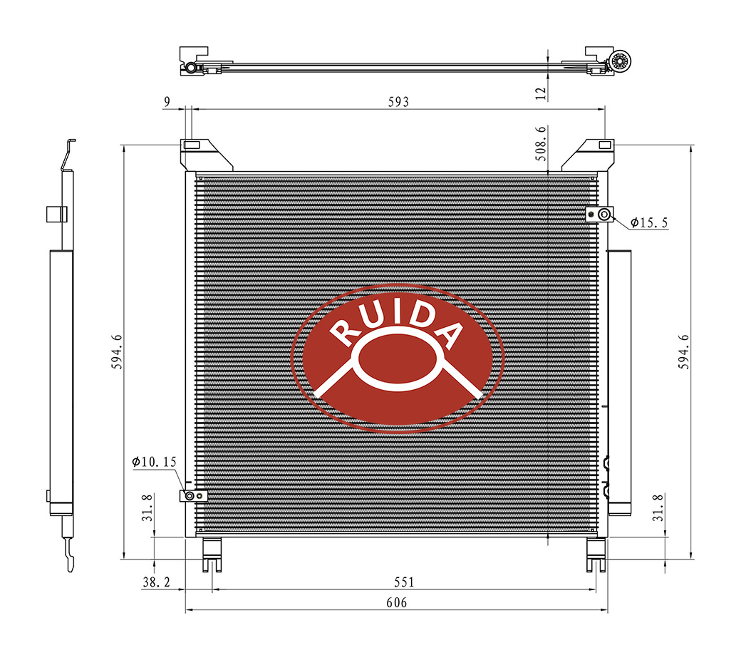 Desenho do condensador CA OE 884600K350